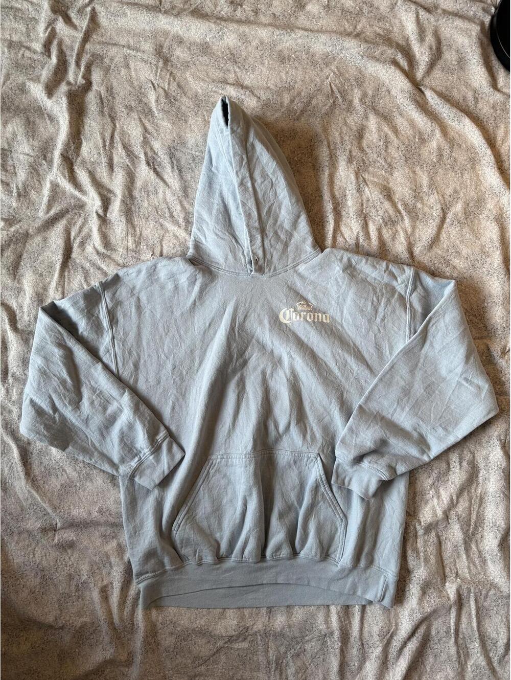Corona Light Blue Hoodie Sweatshirt XL